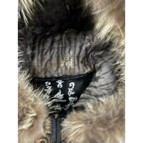 Al Wissam SCARFACE AL Pacino Embroidered Leather Jacket 52 RARE Bomber Black Men - Picture 16 of 16